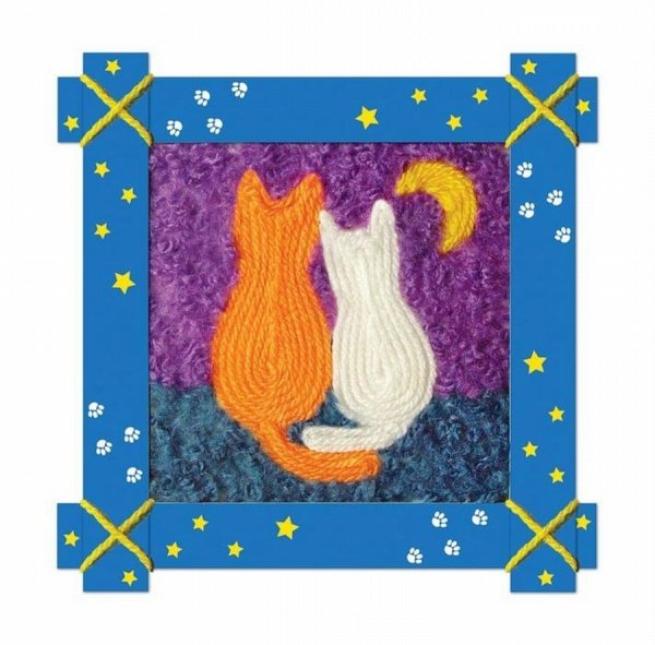 Панно из пряжи