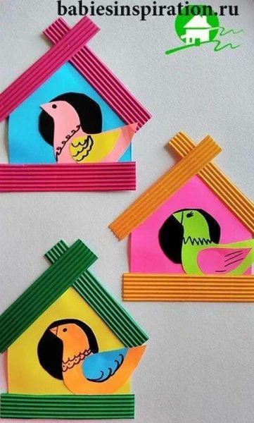 Поделка скворечник аппликация