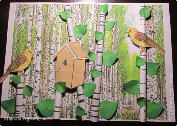 Аппликация Весна