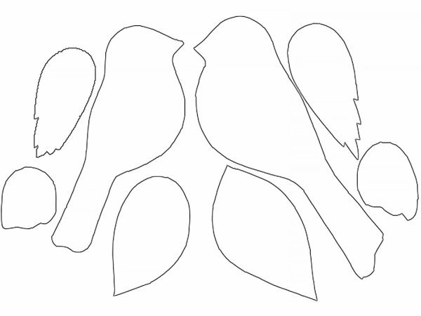 Снегирь шаблон для аппликации