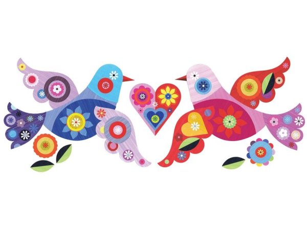 Разноцветные птицы для детей