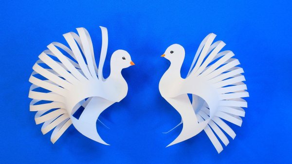 Голубь мира поделка