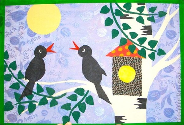 Весенняя аппликация