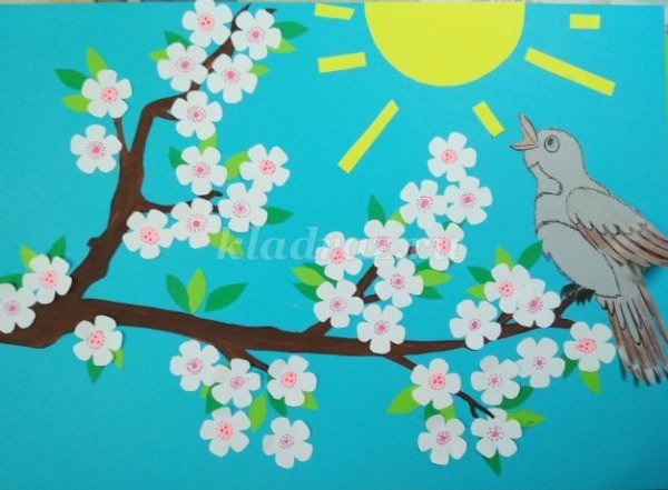 Весенняя аппликация