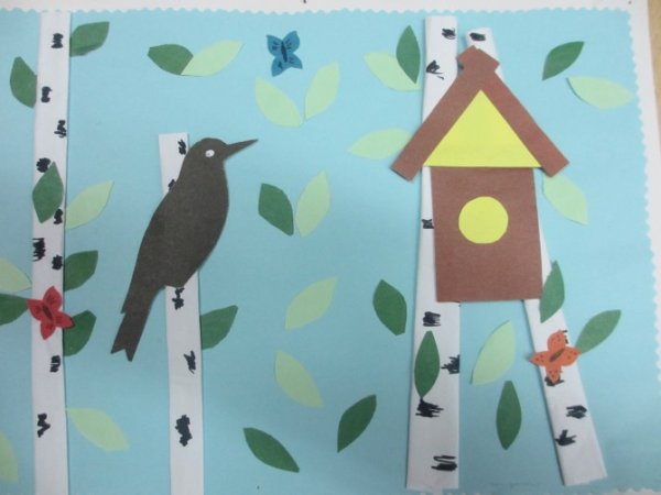 Аппликация Весна