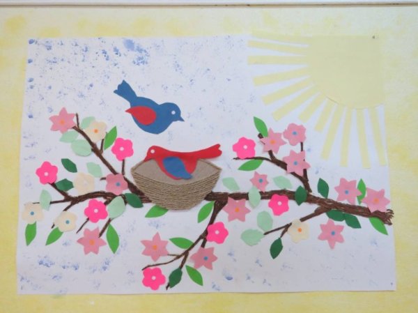 Весенняя аппликация