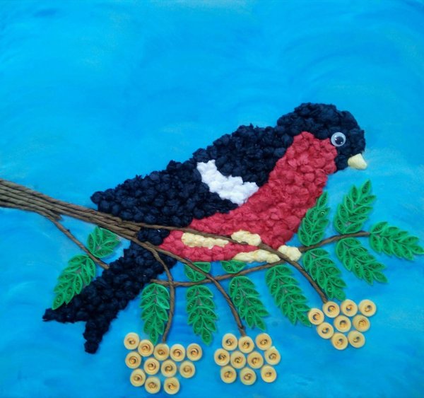 Объемная аппликация из салфеток