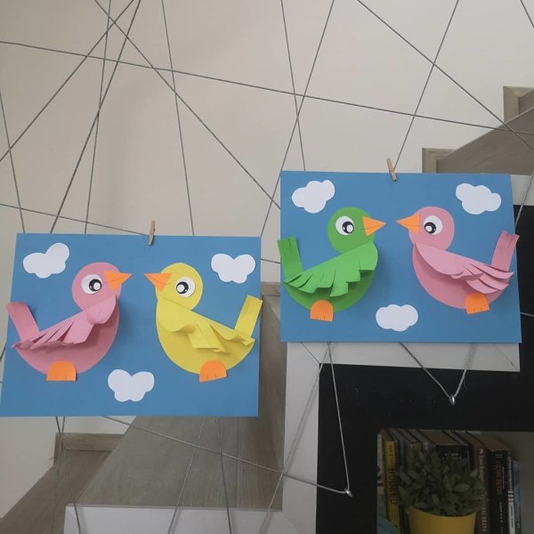 Аппликация птицы