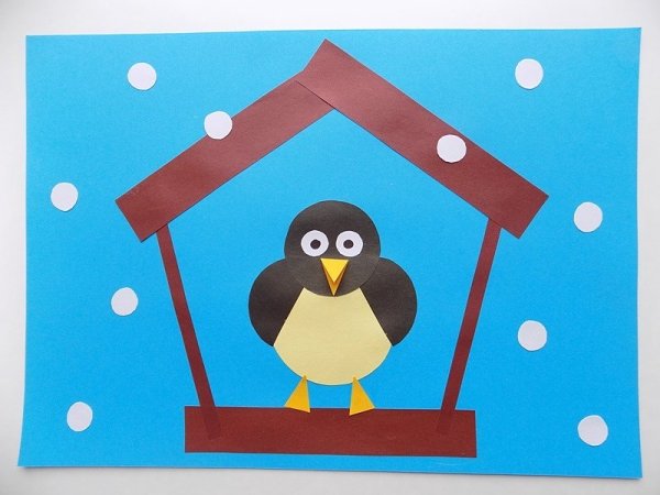 Бумажные аппликации для детей