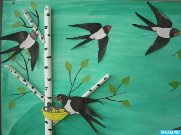 Аппликация Весна