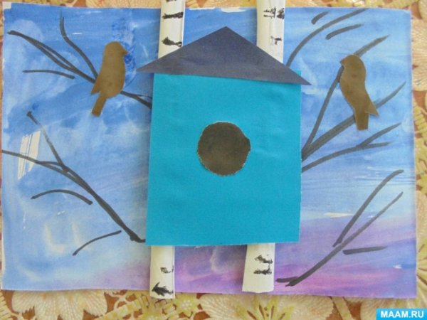 Аппликация Весна старшая группа