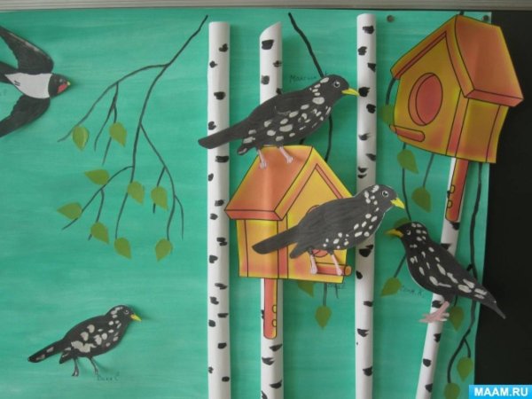 Аппликация Весна