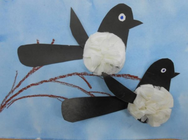 Поделка зимующие птицы