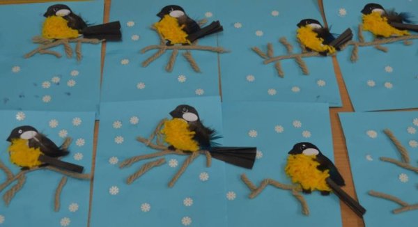 Синичкин день в детском саду поделки