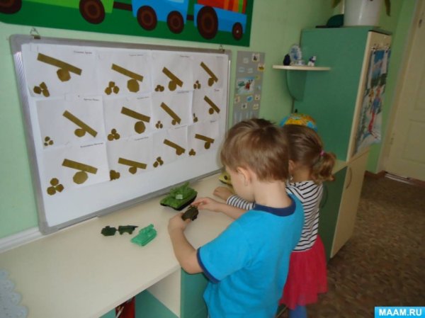 Аппликация пушка детский садик