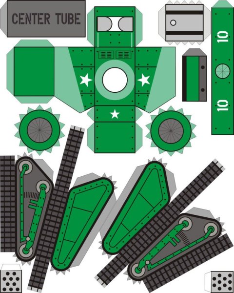 Развертки военной техники для склеивания