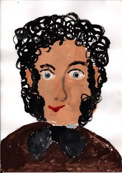 Рисунок Пушкина децкие