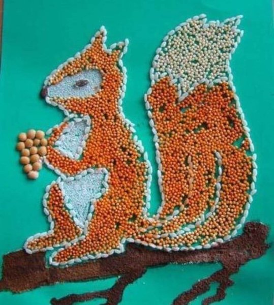 Поделки из крупы