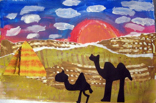 Пустыня 4 класс изо