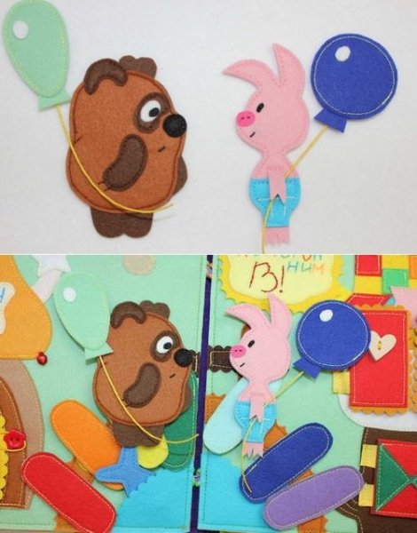 Пятачок из фетра