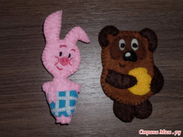 Пятачок из фетра