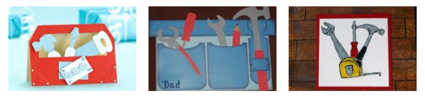 Открытка ящик с инструментами