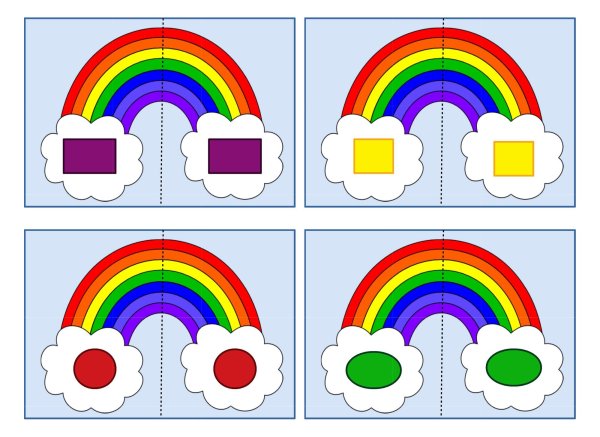 Радуга задания для дошкольников