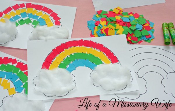 Аппликация Радуга