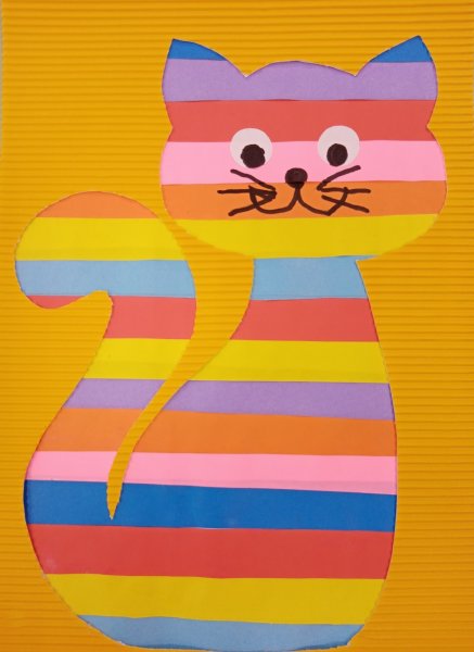 Аппликация из полос