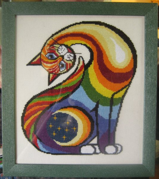 Радужный кот поделка