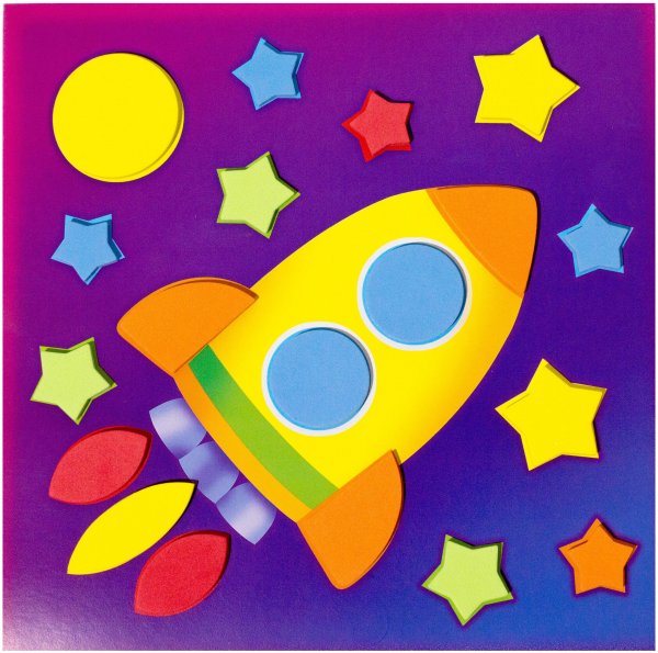 Ракета аппликация для детей