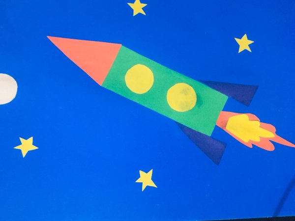 Аппликация. Ракета