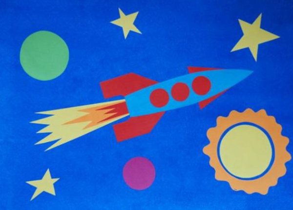 Аппликации на тему космос для детей