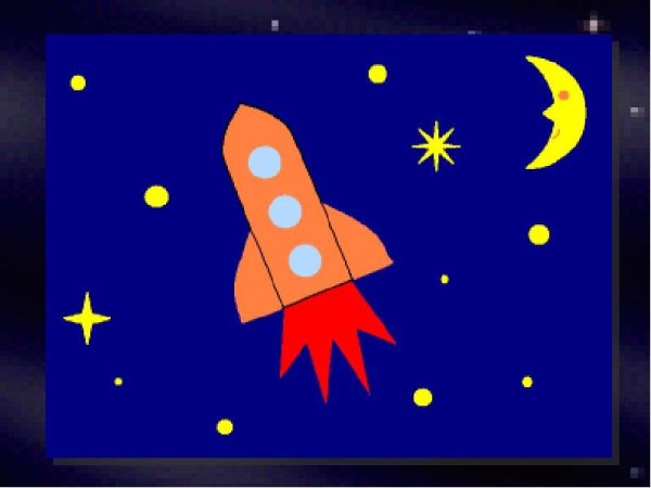 Детские аппликации на тему космос