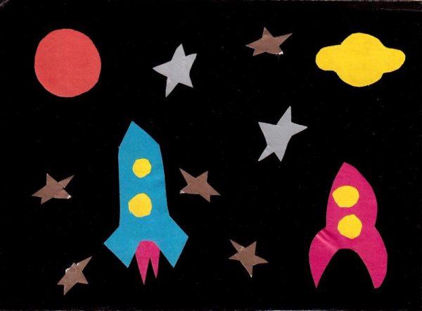 Аппликация. Ракета