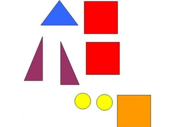 Ракета измгеометрических фигур