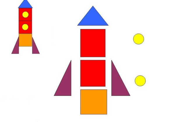 Аппликация из геометрических фигур 1 класс