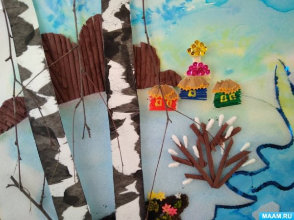 Аппликация на весеннюю тему в подготовительной группе