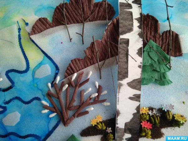 Аппликация природа