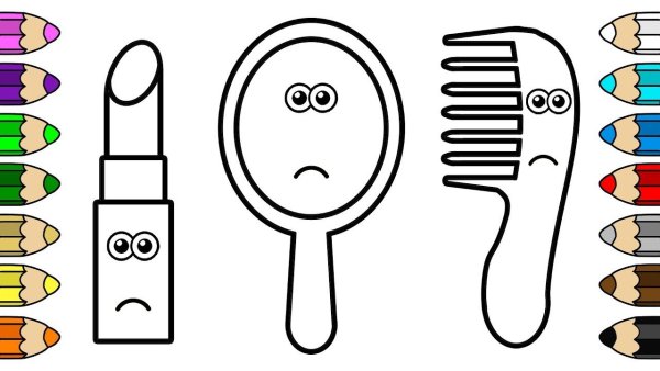 Раскраска расческа