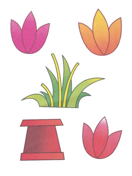 Цветочки для аппликации