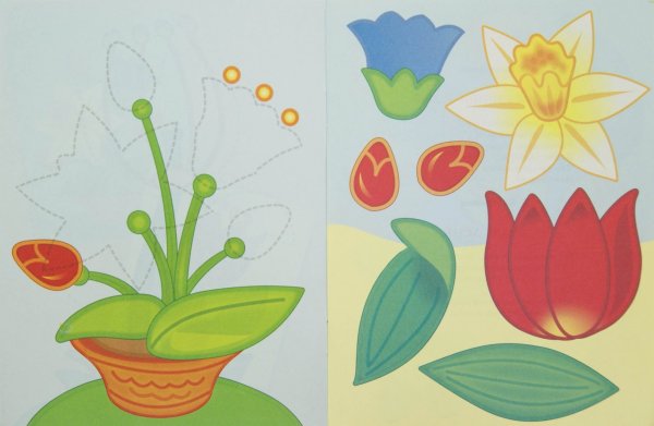 Аппликация цветов