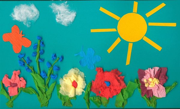 Детские аппликации на тему лето