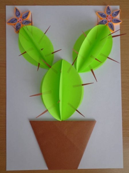 Аппликация комнатные растения в подготовительной группе