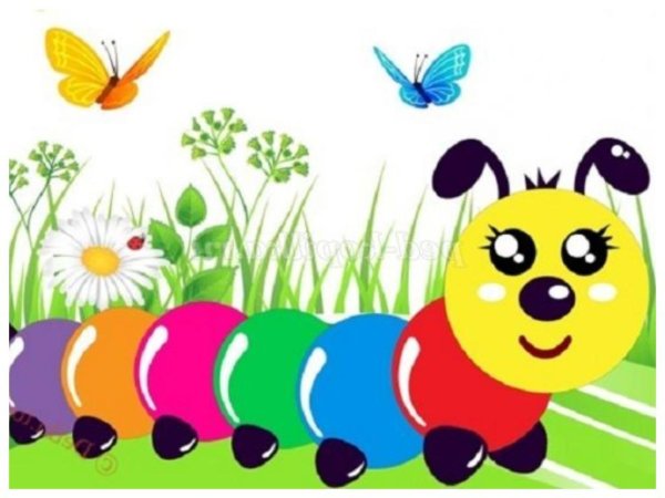 Аппликация гусеница