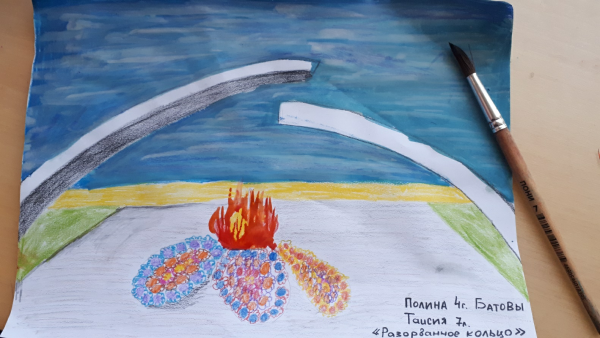 Рисование в подготовительной группе блокадное кольцо