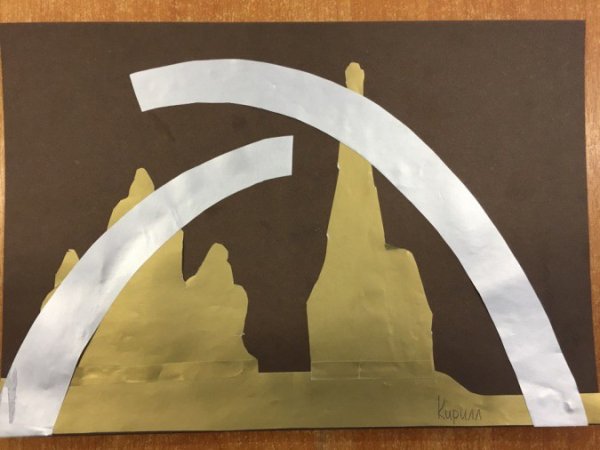 Аппликация блокада Ленинграда разорванное кольцо