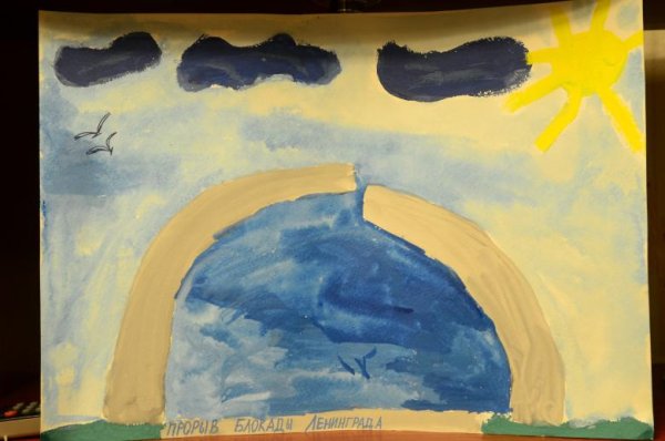 Поделка разорванное кольцо блокады Ленинграда