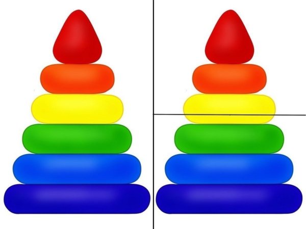 Пазл для малышей пирамидка