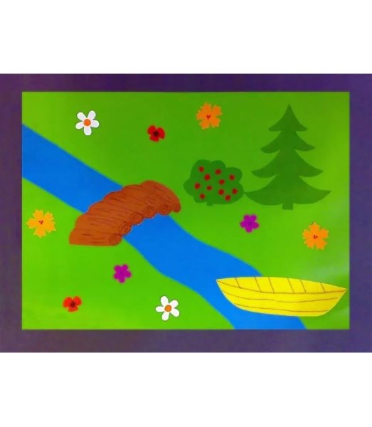 Аппликация мостик